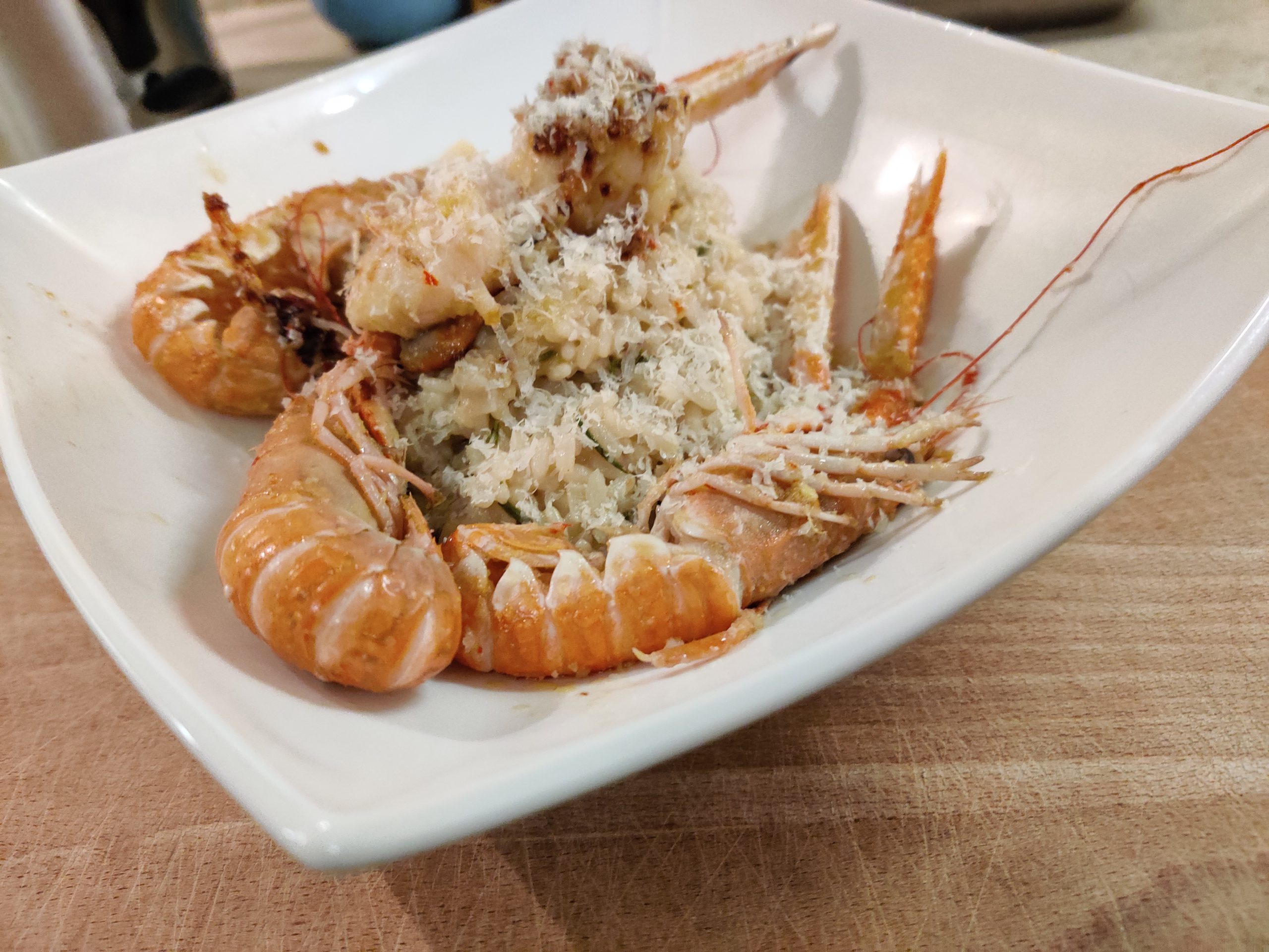 Scallops and Langoustines with Lemon Risotto